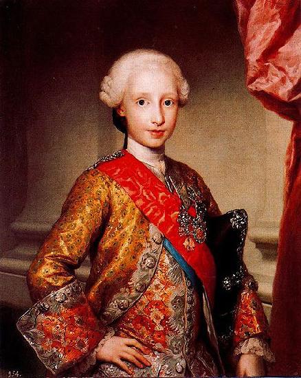Anton Raphael Mengs Portrait of Infante Antonio Pascual of Spain oil painting image